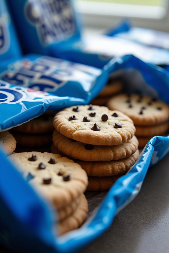 packages hold about 31 cookies