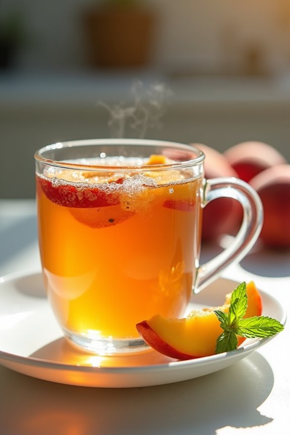 peach tea stabilizes blood sugar