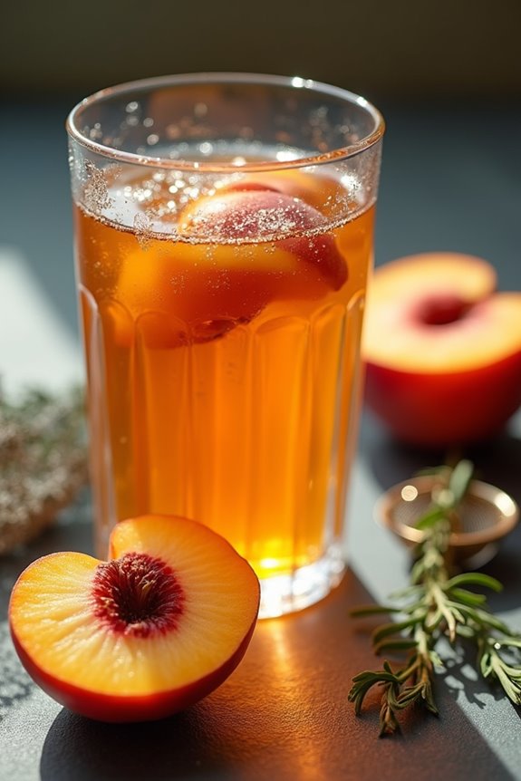 peach tea supports heart health