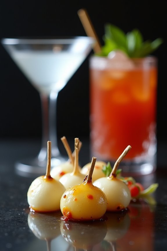 pearl onion garnish elevates cocktails