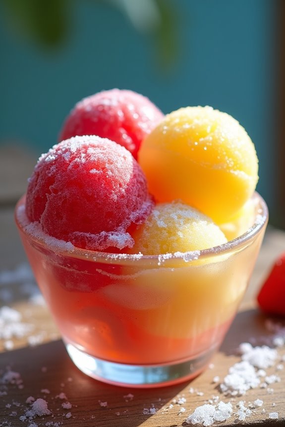 sorbet dairy free fruit frozen dessert