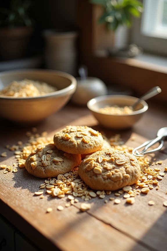 steel cut oats chewy dense cookies