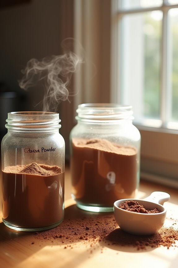 store cocoa powder properly long term
