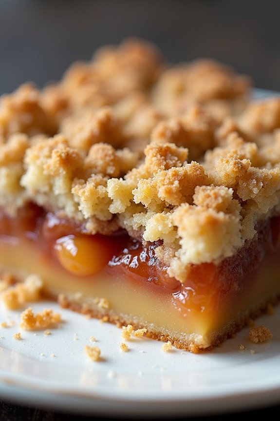 streusel stays crunchy moist