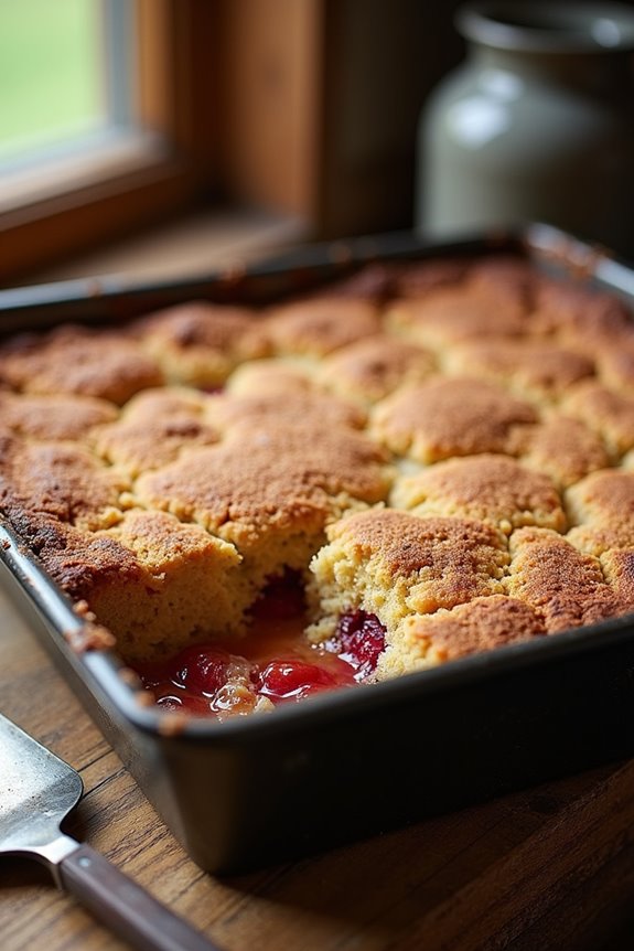 thick batter anchors fruit