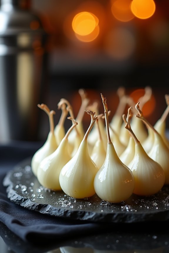 threaded cocktail onion appetizers platter inspiration
