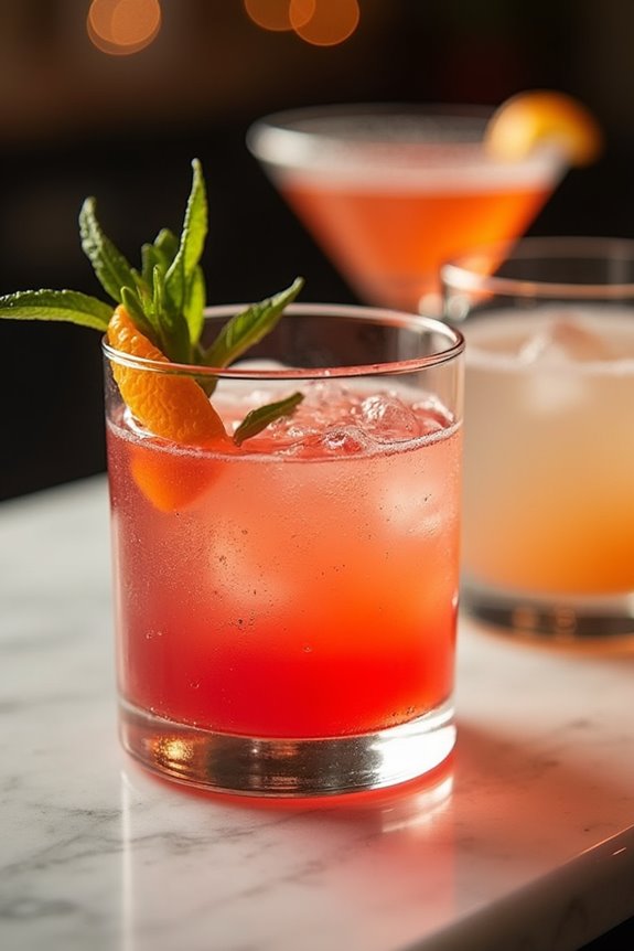 three shrub cocktails showcase diverse pairings