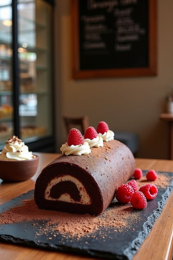 vegan gluten free yule log options