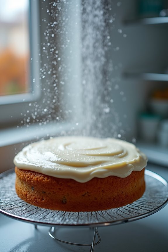 warm cake cold fridge condensation